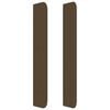 vidaXL Boxspring met matras stof donkerbruin 100x200 cm
