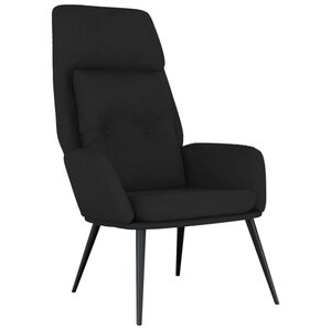 vidaXL Relaxstoel kunstsu&egrave;de zwart