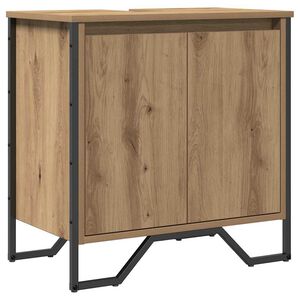 vidaXL Badkamertenk te kast Artisan Eiken 60 x 35 x 60 cm Bewerkt hout