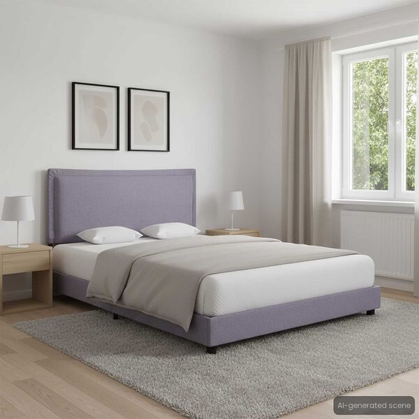 vidaXL Bedframe stof lichtgrijs 140x200 cm