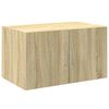 vidaXL Opbergkast 70x42,5x225 cm bewerkt hout sonoma eikenkleurig