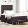 vidaXL Boxspring bed met matras Donkerbruin 120 x 190 cm Stof
