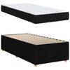 vidaXL Bedframe met matras Zwart 90 x 200 cm Stof