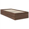 vidaXL Bedframe met hoofdeinde Bruin Eiken 120 x 200 cm Bewerkt hout