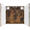 vidaXL Dartbord Kabinet Gerookt eiken 56 x 12 x 63 cm Bewerkt hout