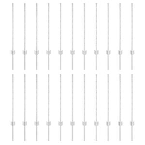 vidaXL Afrasteringspaal 22 pcs Zilver 120 cm Staal