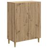 vidaXL Dressoir Artisanaal eiken 66 x 34,5 x 90 cm Bewerkt hout