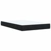 vidaXL Boxspring met matras fluweel zwart 120x200 cm