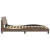 vidaXL Bedframe "Dover" kunstleer cappucinnokleurig 140x190 cm