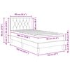 vidaXL Bedframe met matras Donkergroen 90 x 190 cm Fluweel