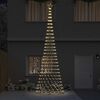 vidaXL LED Kerstboom met 550 LED Warmwit 160 x 160 x 500 cm Metaal