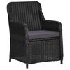 vidaXL 9-delige Loungeset poly rattan zwart