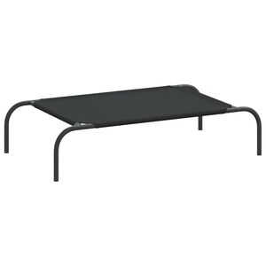 vidaXL Hondenmand verhoogd 90x50x20 cm Oxford stof en staal zwart