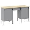 vidaXL Werk Cabinet met lade met opslag 3 pcs Zwart 150 x 55 x 85 cm