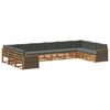 vidaXL Sofa-Sets met kussen 10 pcs Massief Acaciahout