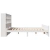 vidaXL Bed met boekenkast zonder matras grenenhout wit 140x190 cm
