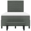 vidaXL Boxspringbed met matras Donkergrijs 120 x 200 cm Stof