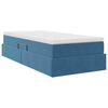 vidaXL Opbergbed met matras Donkerblauw 100 x 200 cm Fluweel