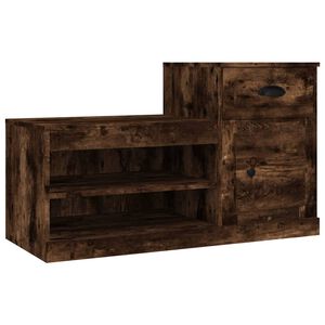 vidaXL Schoenenkast 100x42x60 cm bewerkt hout gerookt eikenkleurig