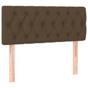 vidaXL Hoofdbord 90x7x78/88 cm stof donkerbruin