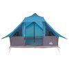 vidaXL Tipi Tent met dak met opslag Blauw 364 x 281 x 257 cm taft