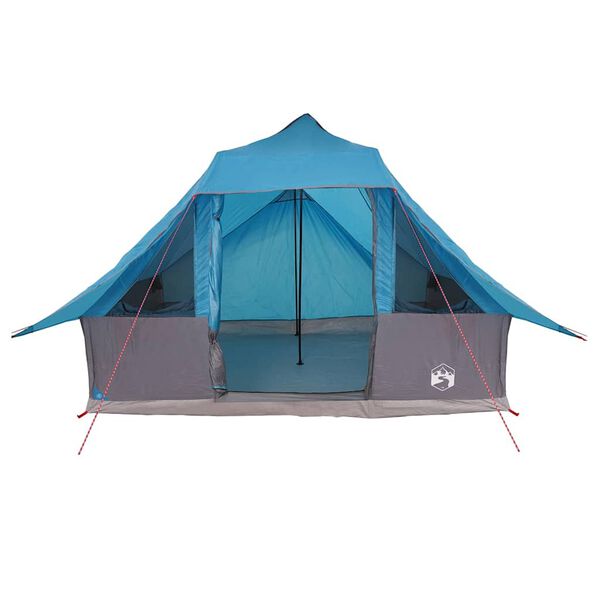 vidaXL Tipi Tent met dak met opslag Blauw 364 x 281 x 257 cm taft
