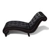 vidaXL Chaise longue kunstleer bruin