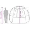 vidaXL Tunneltent 4-persoons waterdicht groen