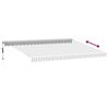 vidaXL Luifel automatisch uittrekbaar LED 450x350 cm antraciet en wit