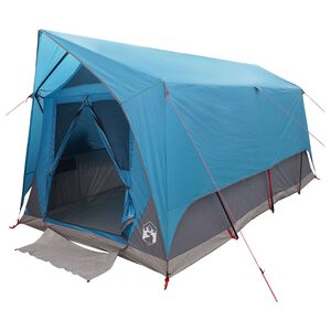 vidaXL Tunneltent met dak Blauw 8-persoons Polyester en staal