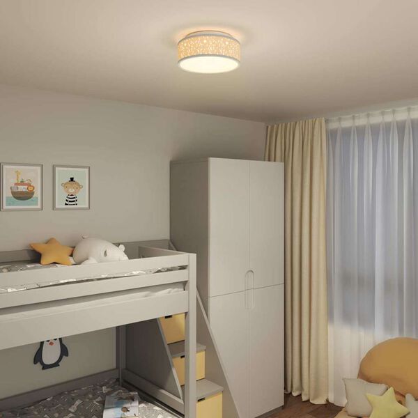 vidaXL Plafonni&egrave;re met schijnwerpers Grijs 30 x 30 x 13,5 cm Stof