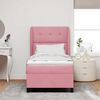 vidaXL Boxspringbed met matras Roze 190 x 90 cm Polyester
