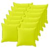 vidaXL Kussensloop 12 st HOUTEN Helder groen 40 x 40 cm Polyester