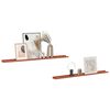 vidaXL Wandplank met plank 2 pcs Rood 115 x 9 x 3 cm Bewerkt hout