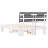 vidaXL Bedframe met Gevoerd Hoofdgedeelte Lichtgrijs 150 x 200 cm