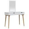 vidaXL Toilettafel Set FAUSKE 2 pcs Wit 100 x 50 x 143 cm
