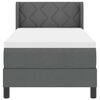 vidaXL Boxspringbed met matras Donkergrijs 200 x 80 cm Polyester