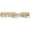 vidaXL Buiten bankenset 8 st Wit en Beige