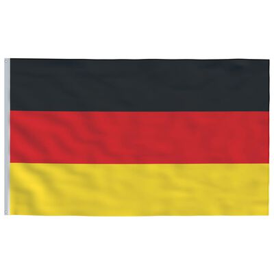 vidaXL Vlag met vlaggenmast Duitsland 6,23 m aluminium