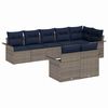 vidaXL Tuin Sofa Set 8 st Grijs poly rattan