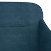 vidaXL Bankje 110x76x80 cm fluweel blauw