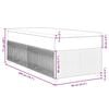 vidaXL Boxspring met matras fluweel roze 90x200 cm