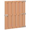 vidaXL Tuinpoort 100 x 112 cm WPC en Aluminium Bruin