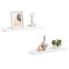 vidaXL Fotoplanken 2 st 40x9x3 cm MDF wit