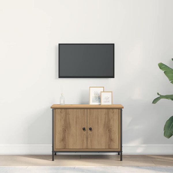 vidaXL TV-kast Artisan Eiken 60 x 35 x 45 cm Bewerkt hout