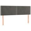 vidaXL Boxspring met matras fluweel donkergrijs 140x190 cm