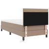 vidaXL Boxspringbed met matras Cappuccino 90 x 190 cm Kunstleer