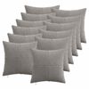 vidaXL Kussensloop 12 st ALMELO Lichtgrijs 50 x 50 cm corduroy