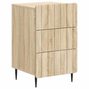 vidaXL Nachtkastje met lade Sonoma Eiken 43x 41 x 68 cm Bewerkt hout