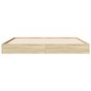 vidaXL Bedframe zonder matras hout sonoma eikenkleurig 160x200 cm